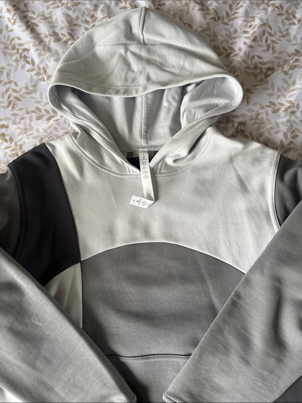 Lululemon Women’s Two-Tone Gray Hooded Sweatshirt